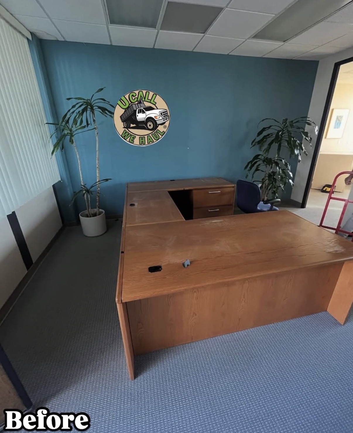 Office Desk Removal before