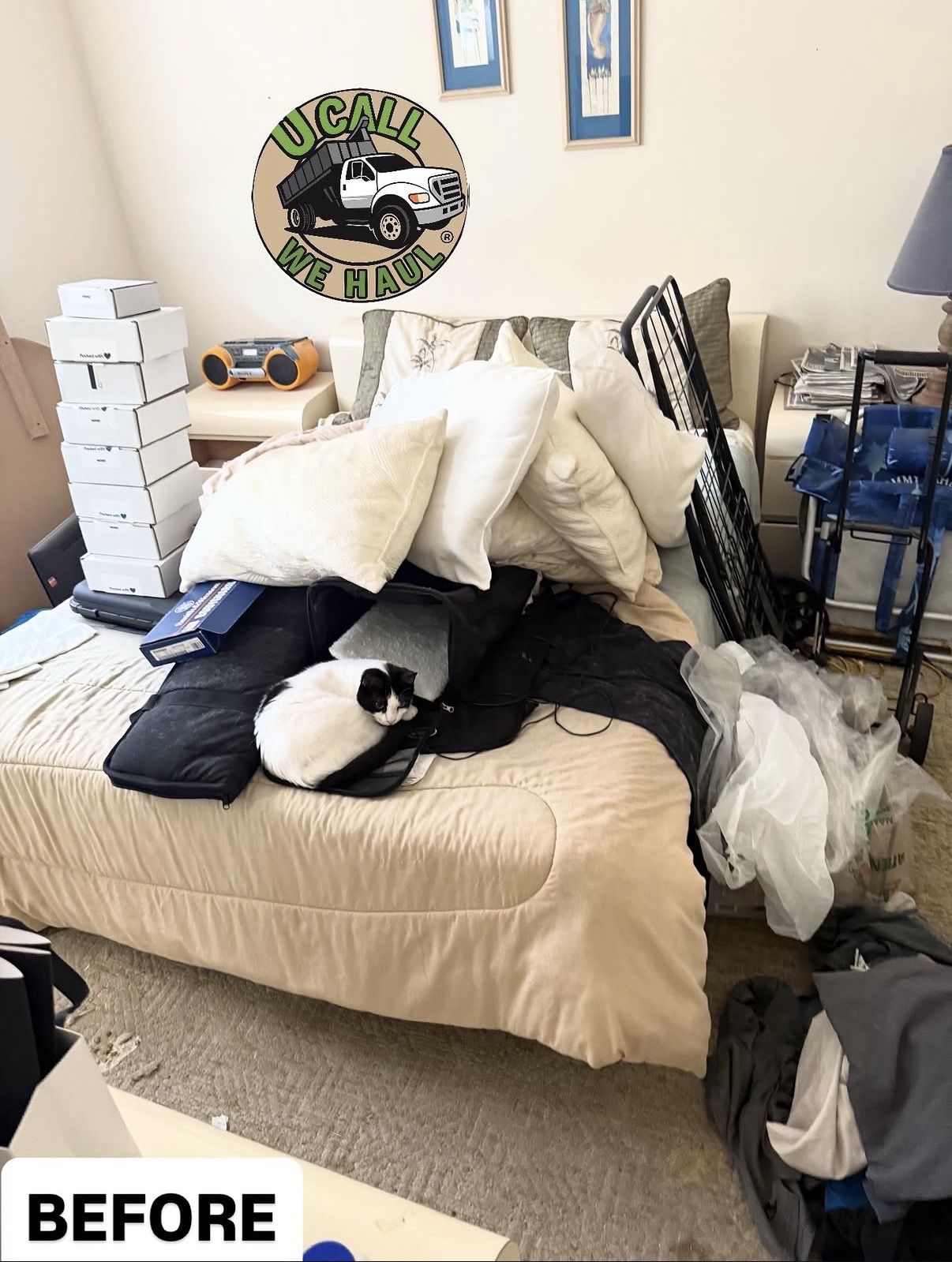 Bedroom Cleanout before